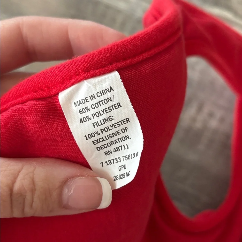 Carter's Gray Baby Outfit with Xoxo Red Heart Patch